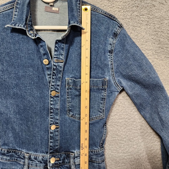 DL1961 Freja Denim Jumpsuit‎ Utility in Tripoli Sz Medium Straight Leg Romper - Picture 5 of 8